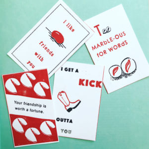 letterpress classroom valentines