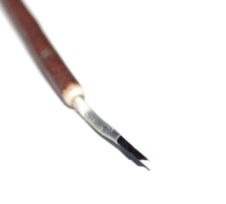 pointed handmade feather paintbrush artist gift