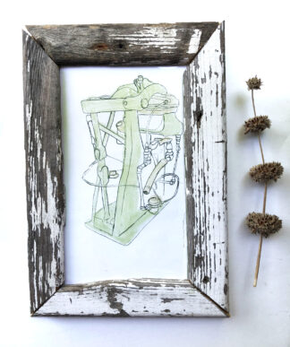 Pants Press Pocket Pressed Monoprint - Etching